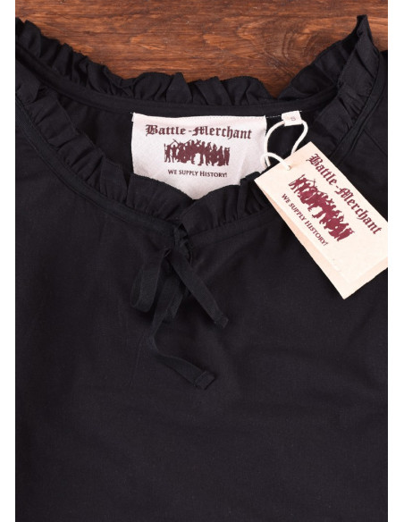 Medieval blouse woman Birga, black Medieval blouse woman Birga, black
