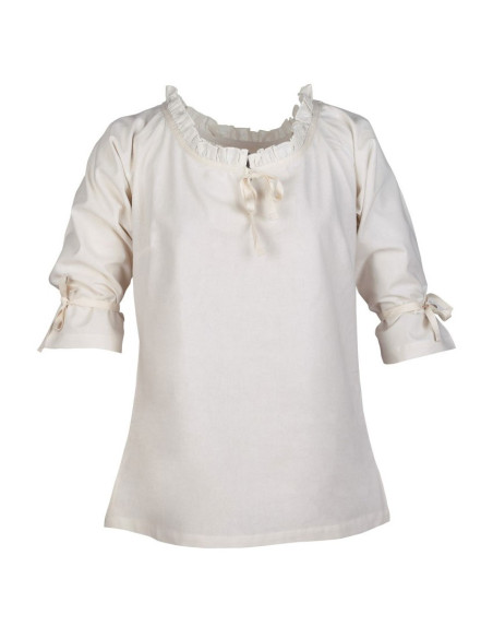 Medieval blouse woman Birga, white Medieval blouse woman Birga, white