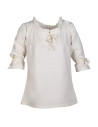 Medieval blouse woman Birga, white