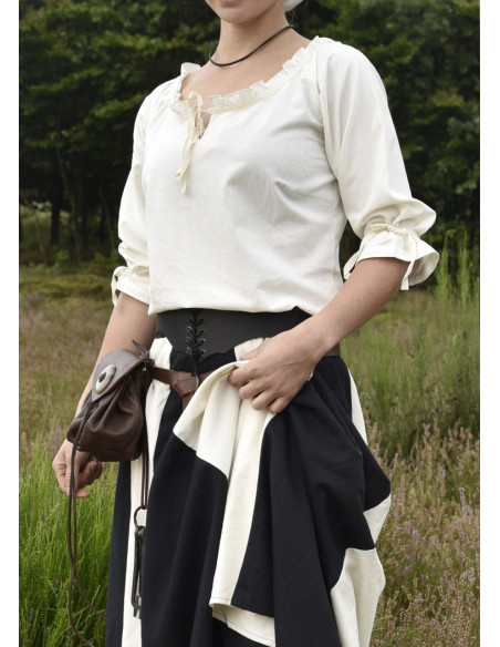 Medieval blouse woman Birga, white Medieval blouse woman Birga, white