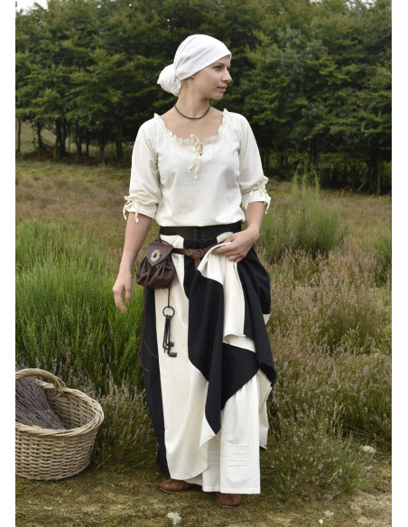 Medieval blouse woman Birga, white Medieval blouse woman Birga, white