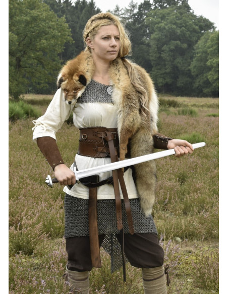 Medieval blouse woman Birga, white Medieval blouse woman Birga, white