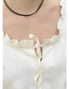 Medieval blouse woman Birga, white