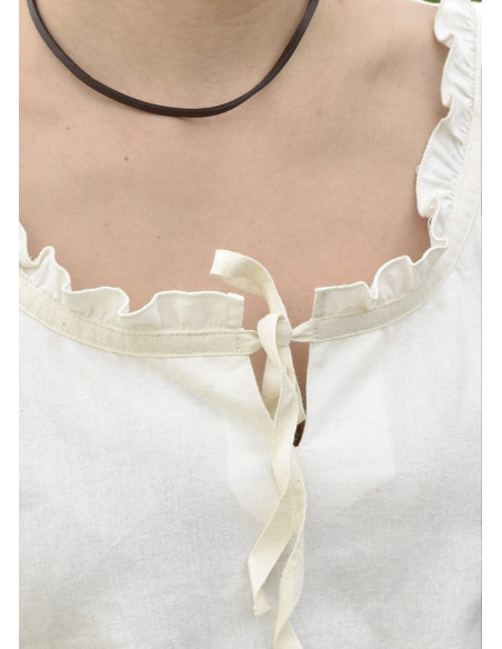 Medieval blouse woman Birga, white Medieval blouse woman Birga, white
