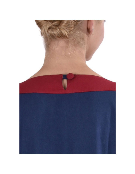 Medieval dress Gudrun, blue-red Medieval dress Gudrun, blue-red