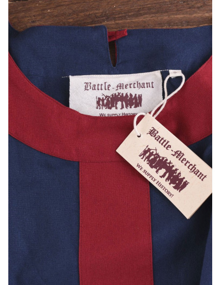 Medieval dress Gudrun, blue-red Medieval dress Gudrun, blue-red