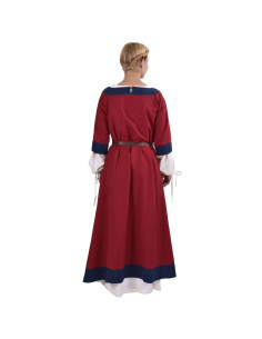 Gudrun medieval dress, red-blue 2