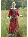 Gudrun medieval dress, red-blue
