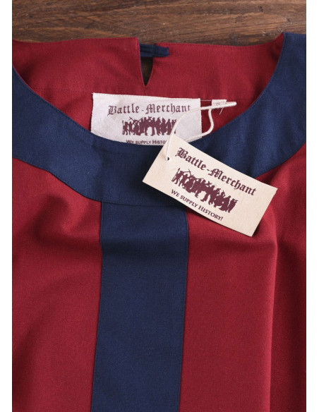 Gudrun medieval dress, red-blue