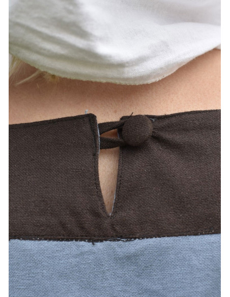 Gudrun medieval dress, grey-brown