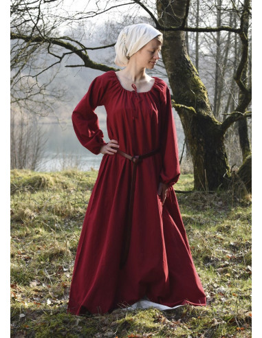 Medieval dress Ana, red