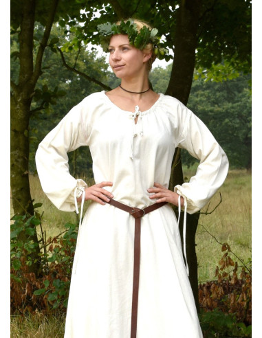 Medieval dress Ana, white