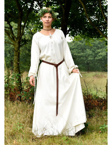 Medieval dress Ana, white