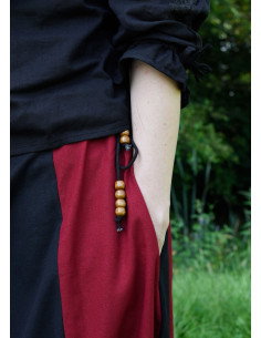 Long red-black medieval skirt 2