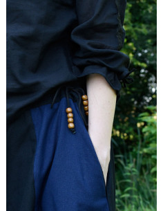 Long blue-black medieval skirt 2