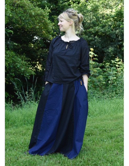Long blue-black medieval skirt Long blue-black medieval skirt
