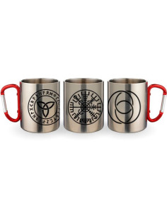 Steel Mug Carabiner Celtic Symbols