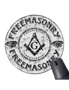 Masonic Round Mouse Pad