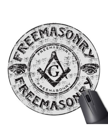 Masonic Round Mouse Pad