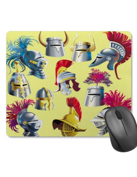Historical Helmets Rectangular Mouse Pad (23.5x19.5 cm)