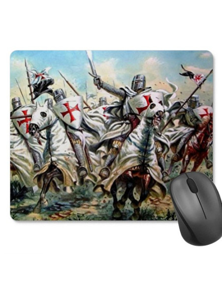 Knights Templar Rectangular Mouse Pad (23.5x19.5 cm)