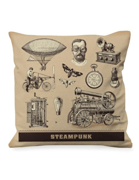 Cushion with Steam Punk Designs