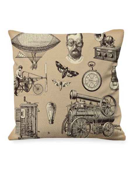 Cushion with Steam Punk Designs