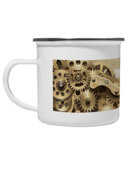 Vintage SteamPunk Brass Mug