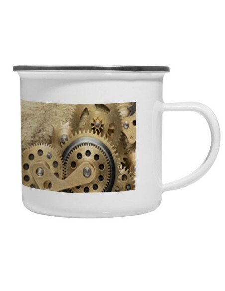 Vintage SteamPunk Brass Mug