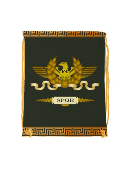 Drawstring backpack Roman Legion SPQR (34x42 cms.) Drawstring backpack Roman Legion SPQR (34x42 cms.)