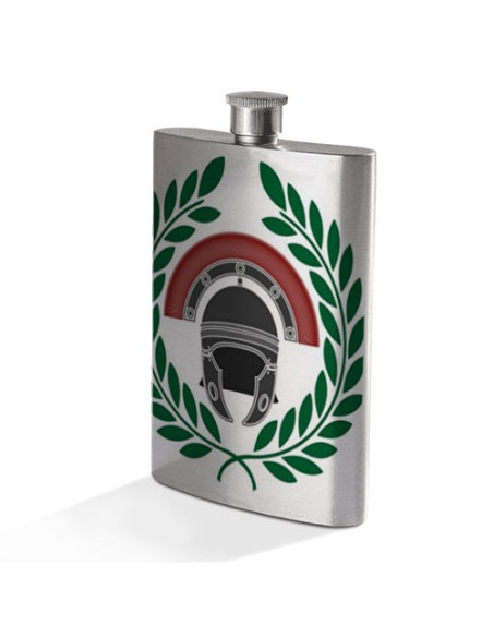 Roman Centurion Hip Flask in Stainless Steel