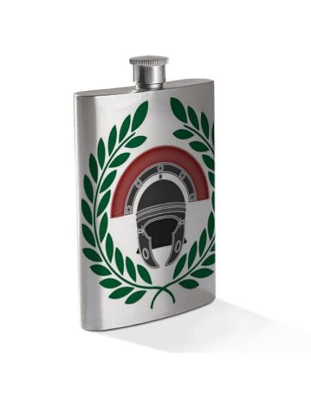 Roman Centurion Hip Flask in Stainless Steel