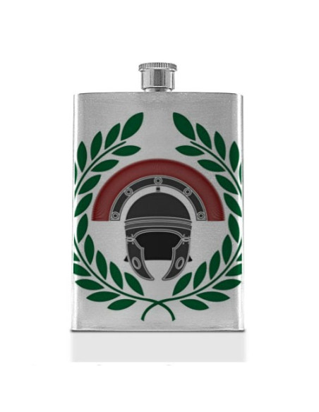 Roman Centurion Hip Flask in Stainless Steel