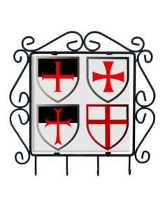 Key hanger with Templar Crosses