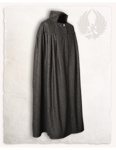 High neck medieval cape, wool