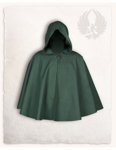 Short hooded cape