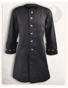Enigo pirate frock coat, black