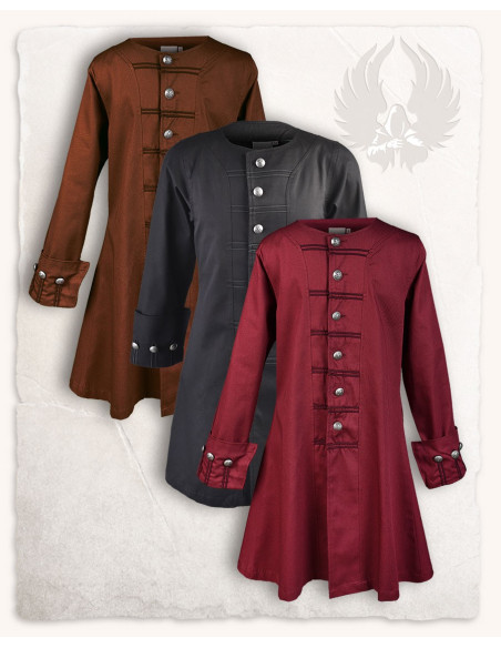 Enigo pirate frock coat, black Enigo pirate frock coat, black