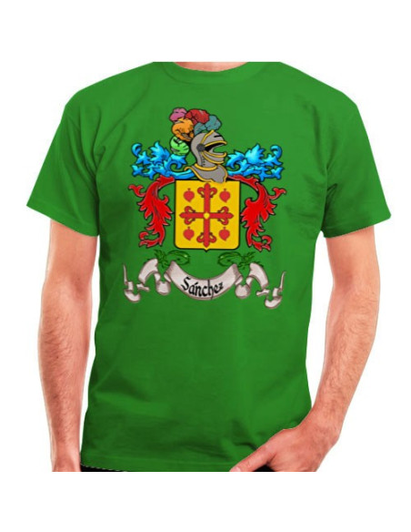 Personalized T-shirt Heraldic Shield 1 Surname