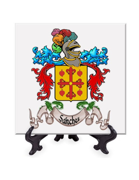 Heraldic Coat of Arms Tile 1 Surname