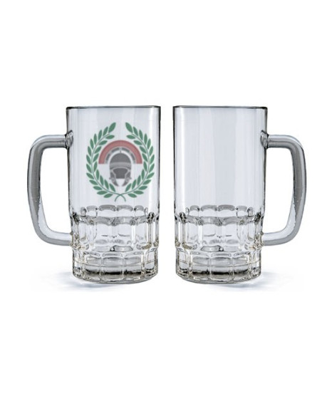 Roman Centurion Glass Beer Mug