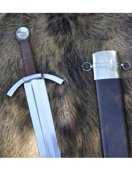 One-handed medieval sword, broad blade