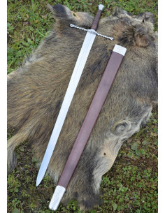 Bastard sword with scabbard, functional