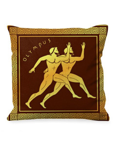 Greek Olympics, Athletics Throw Pillow