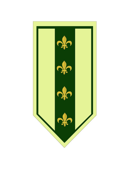 Medieval Green Fleur de Lis Banner Medieval Green Fleur de Lis Banner