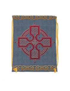 Celtic trisquette drawstring backpack (34x42 cms.)