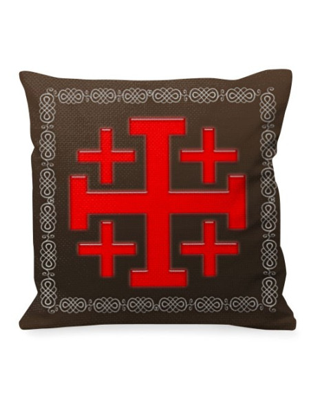 Jerusalem Cross Knights Templar Throw Pillow Jerusalem Cross Knights Templar Throw Pillow