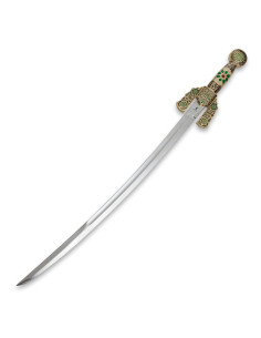 Decorated Arab sword, 84 cm.