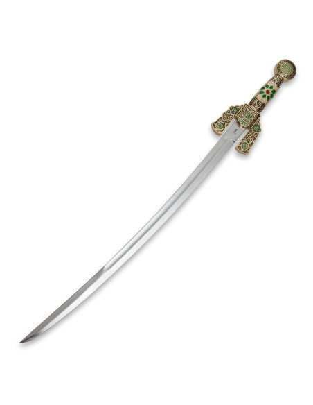 Decorated Arab sword, 84 cm.