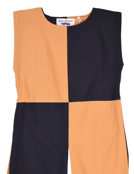 Medieval Quartered Surcoat mustard yellow-black